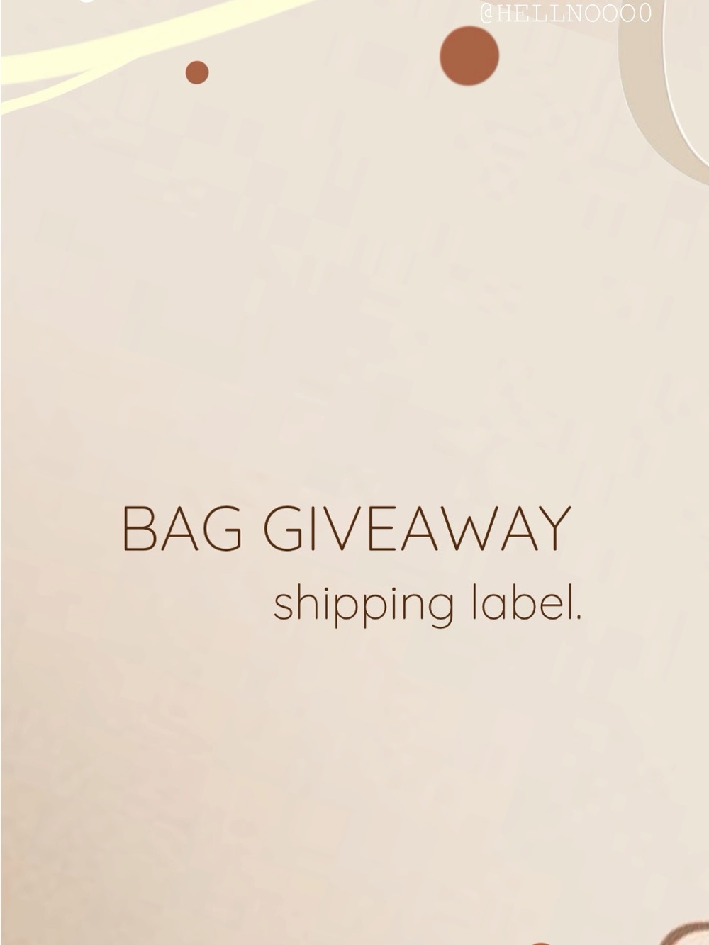 $5 shipping label for giveaway winners.